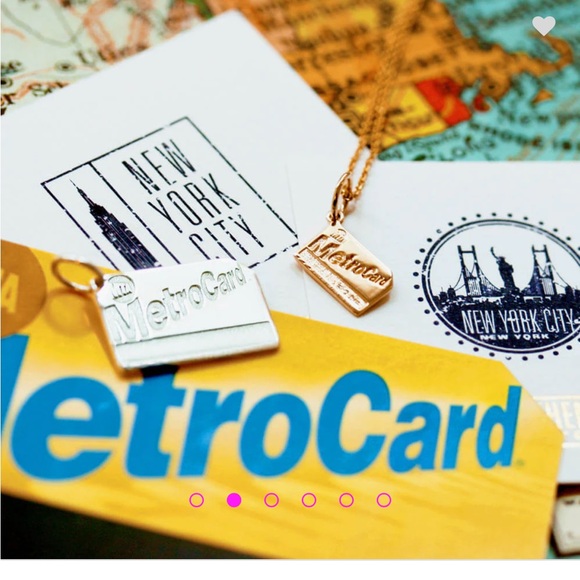 Jet Set Candy 14kGold NYC MetroCard Pendant - Picture 2 of 3